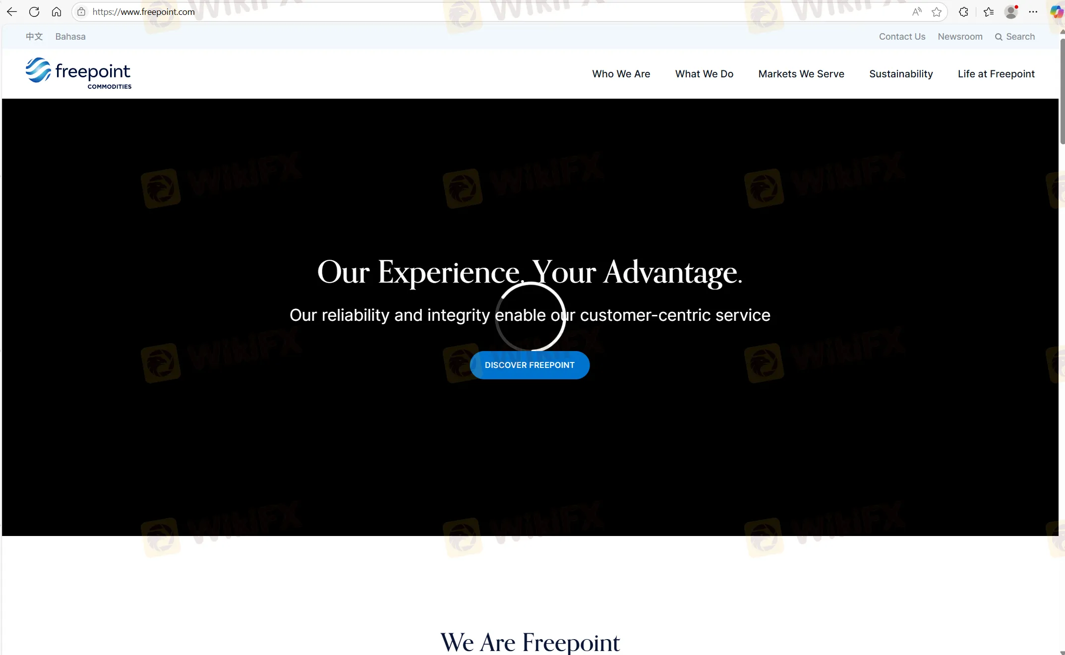 Freepoint's homepage