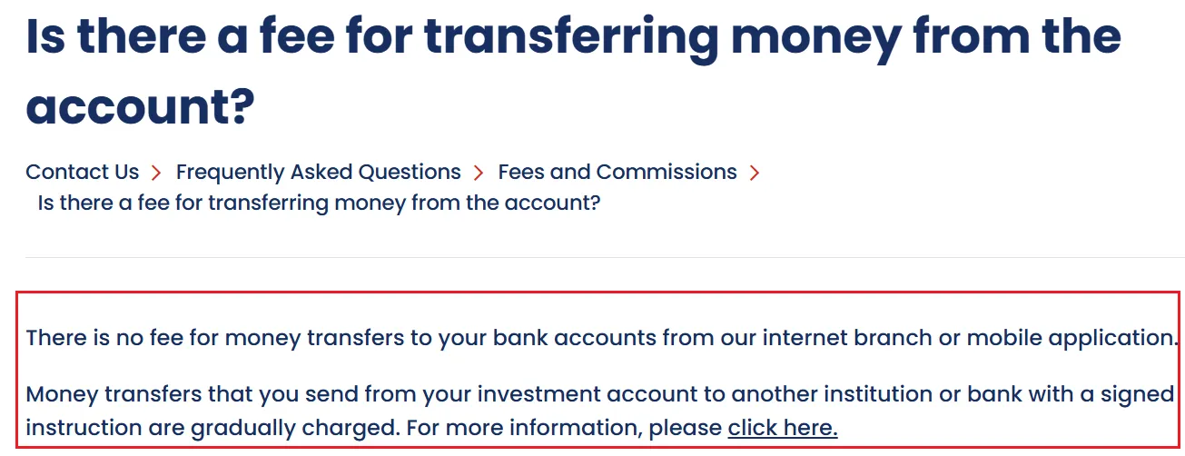 Transfer fee Transfer fee