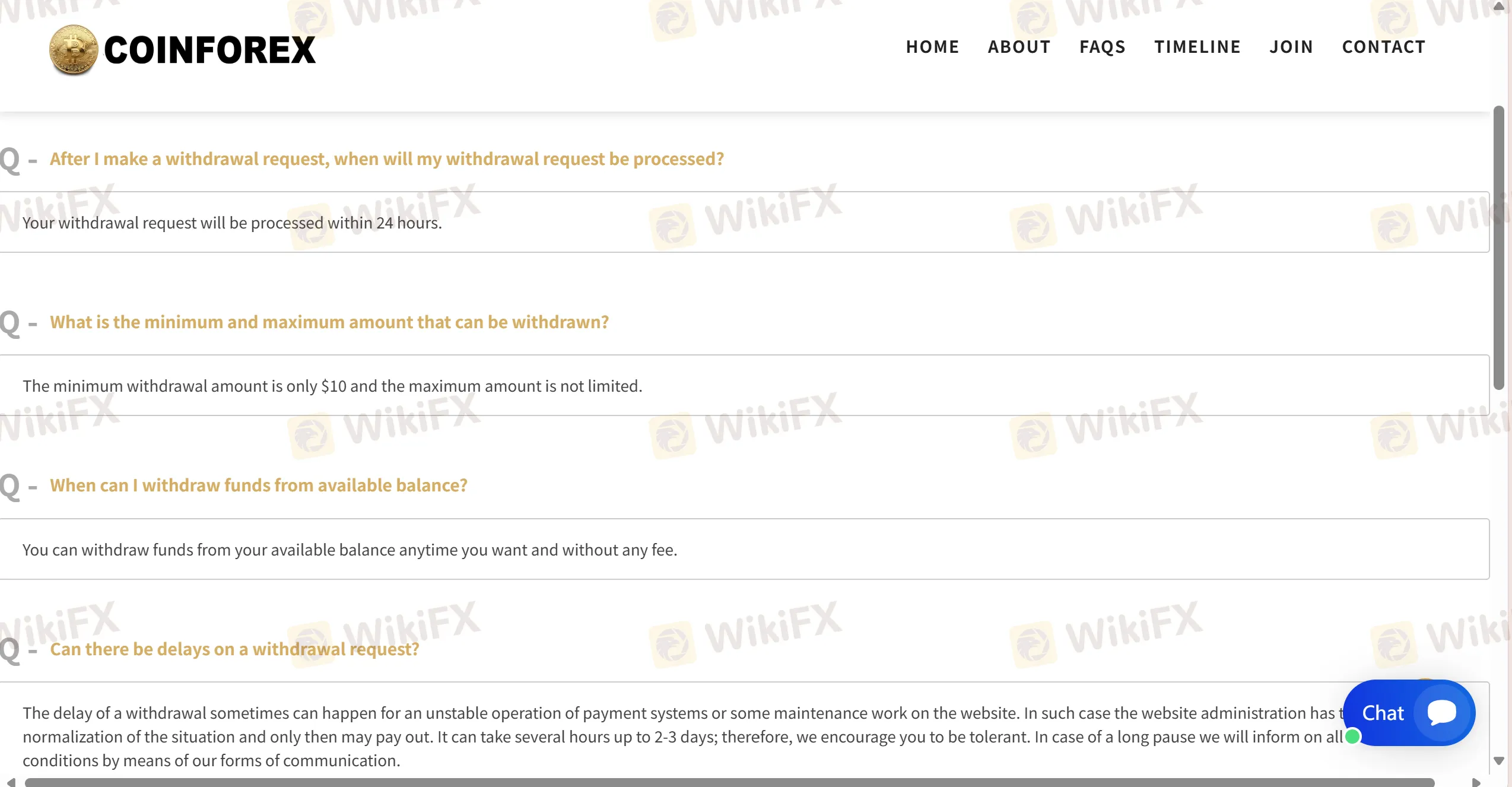 Deposit and Withdrawal