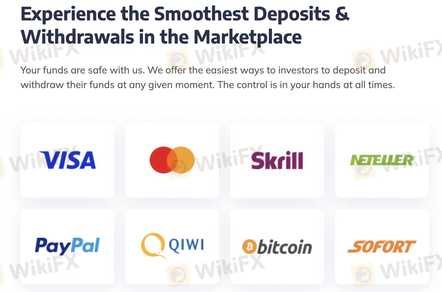 Deposit and Withdrawal Deposit and Withdrawal
