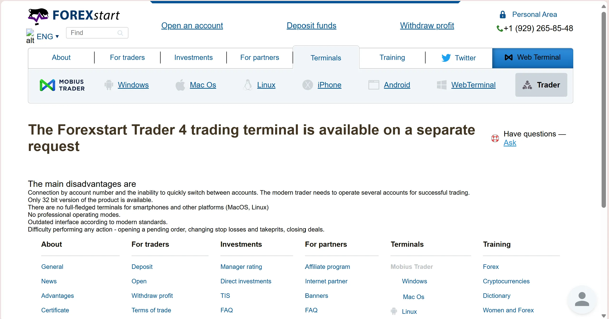 Plateforme de trading