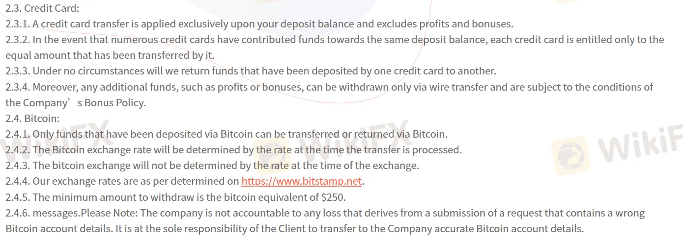 Deposit and Withdrawal Deposit and Withdrawal
