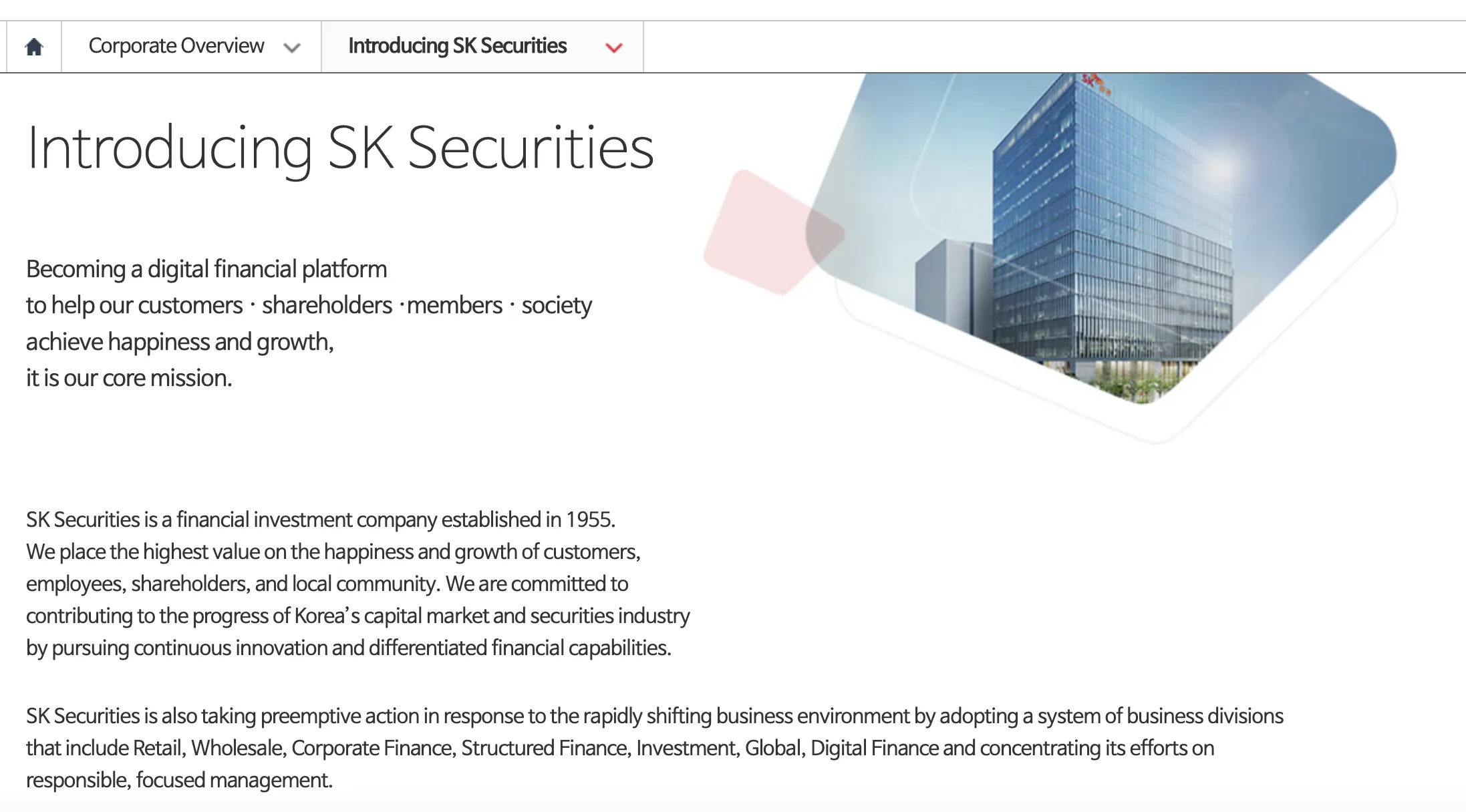 Products and Services Products and Services