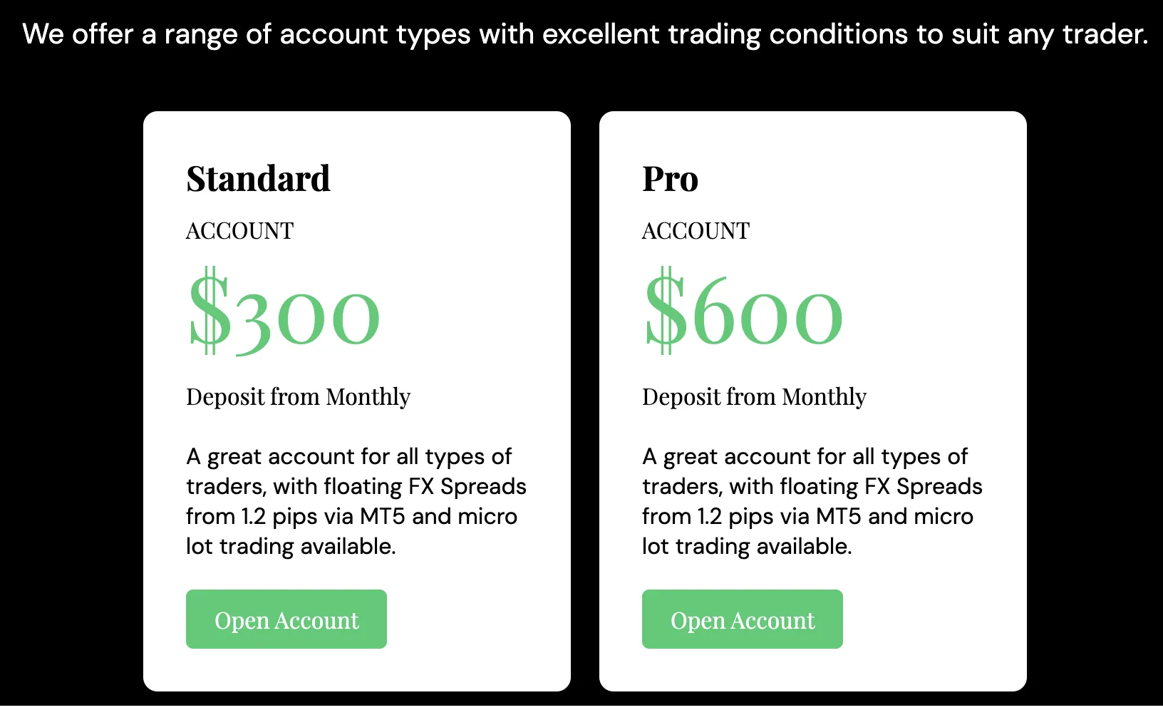 Account Types Account Types