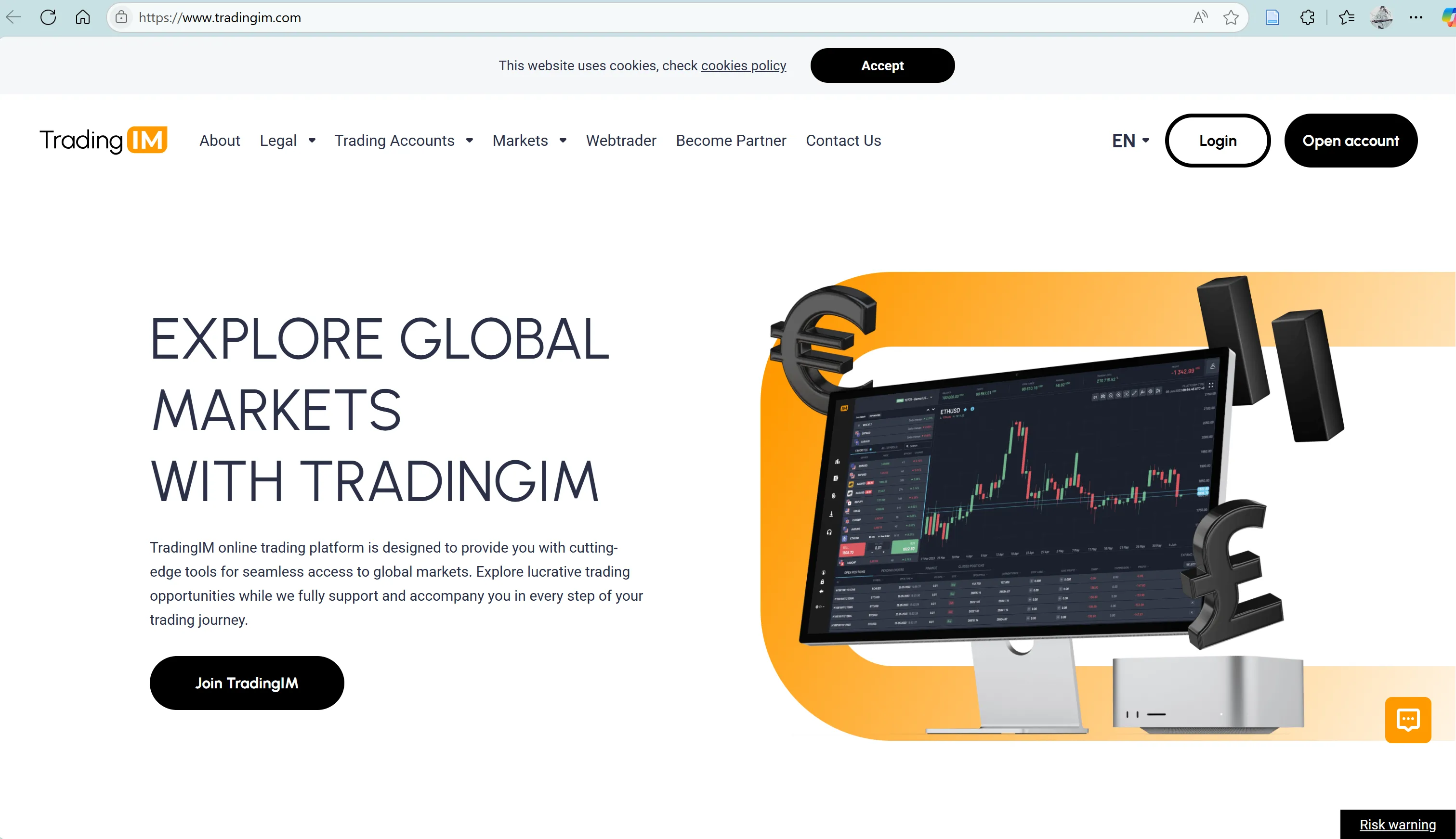 Trading IM's homepage Trading IM's homepage