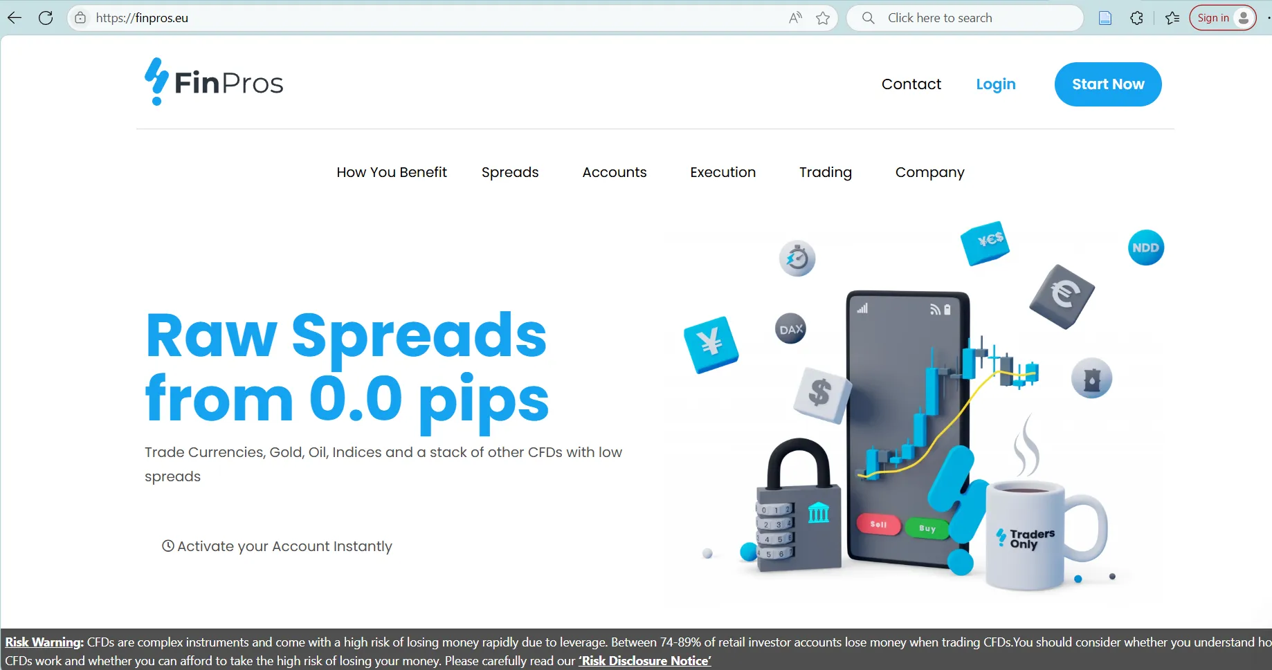 FinPros' homepage FinPros' homepage