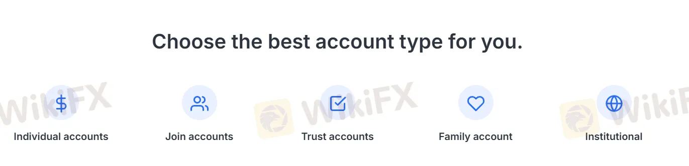 账户类型 账户类型