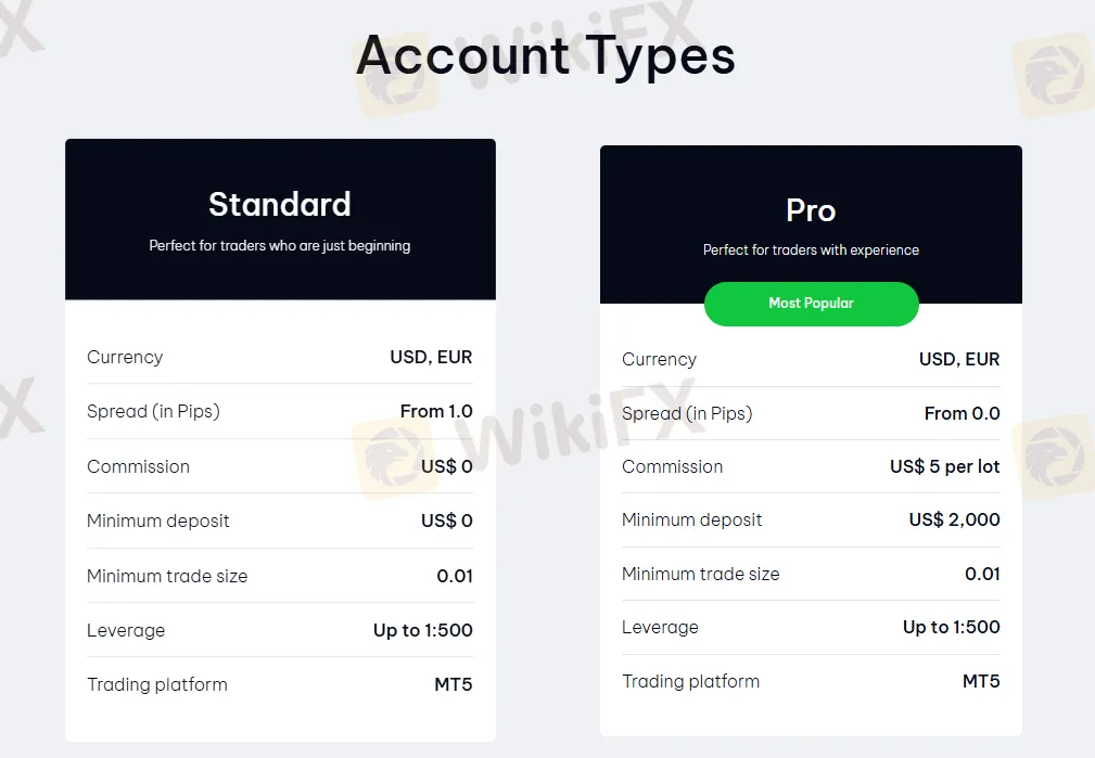 Account comparison