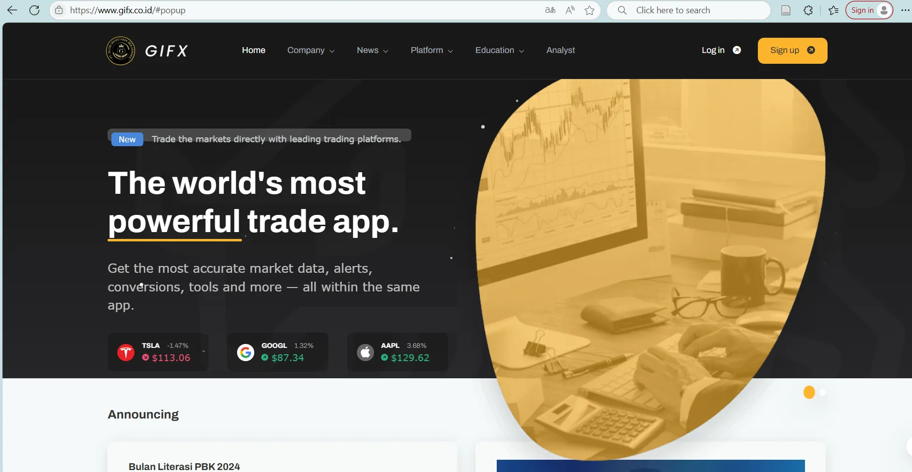 GIFX's homepage GIFX's homepage