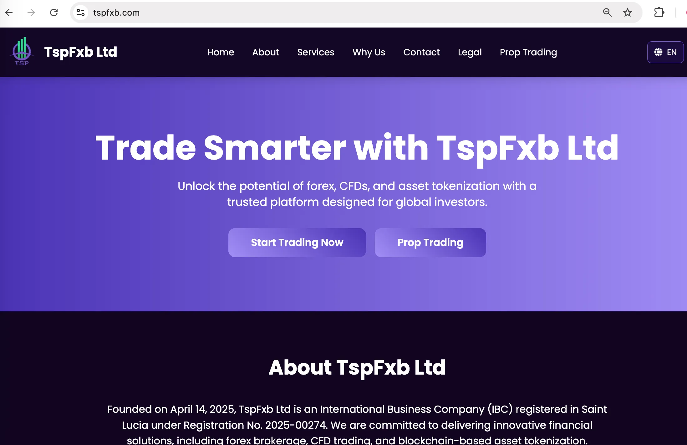 TspFxb Ltd's homepage TspFxb Ltd's homepage