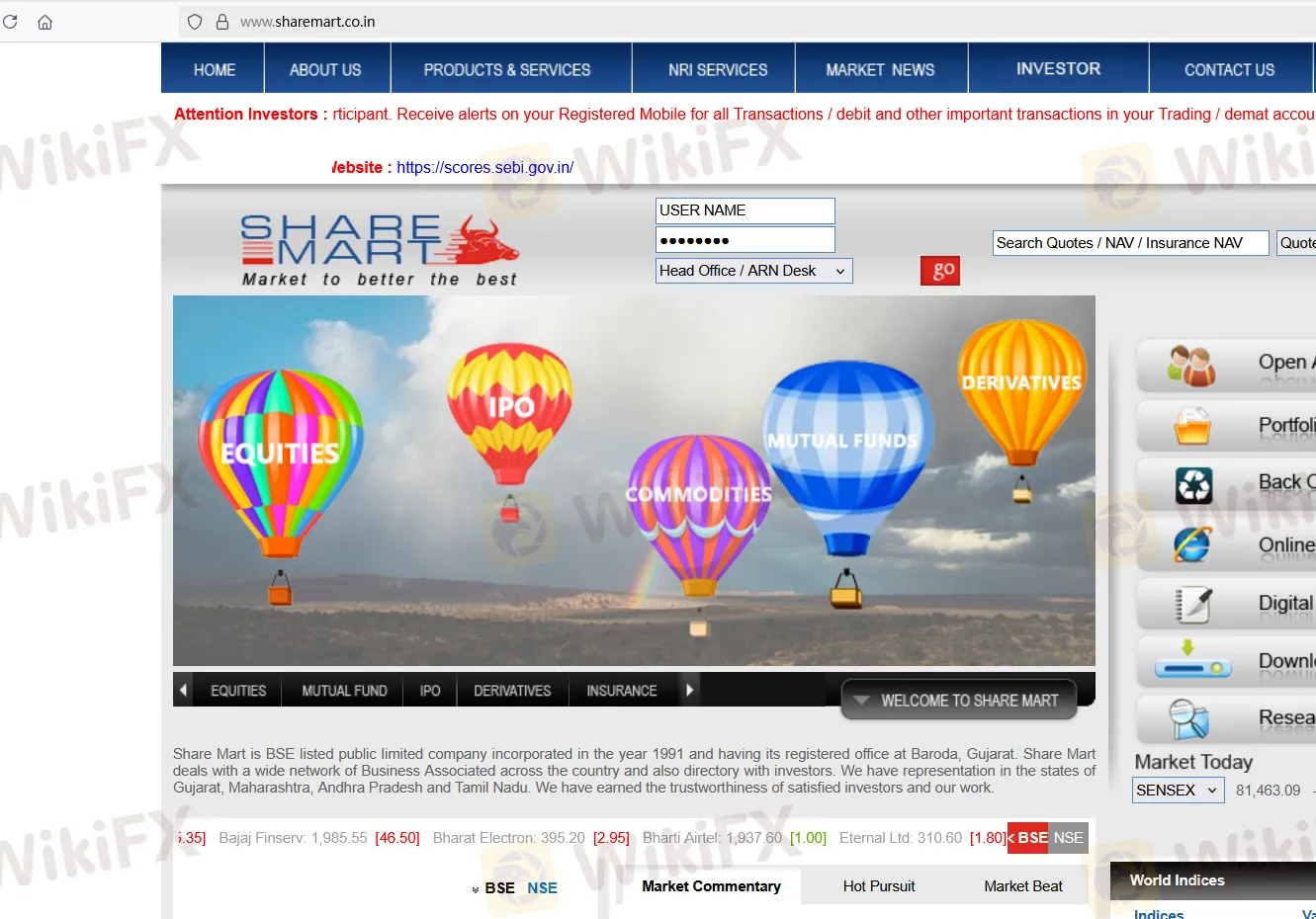 Page d'accueil de SHARE MART Page d'accueil de SHARE MART