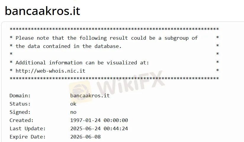 Impormasyon ng Domain
