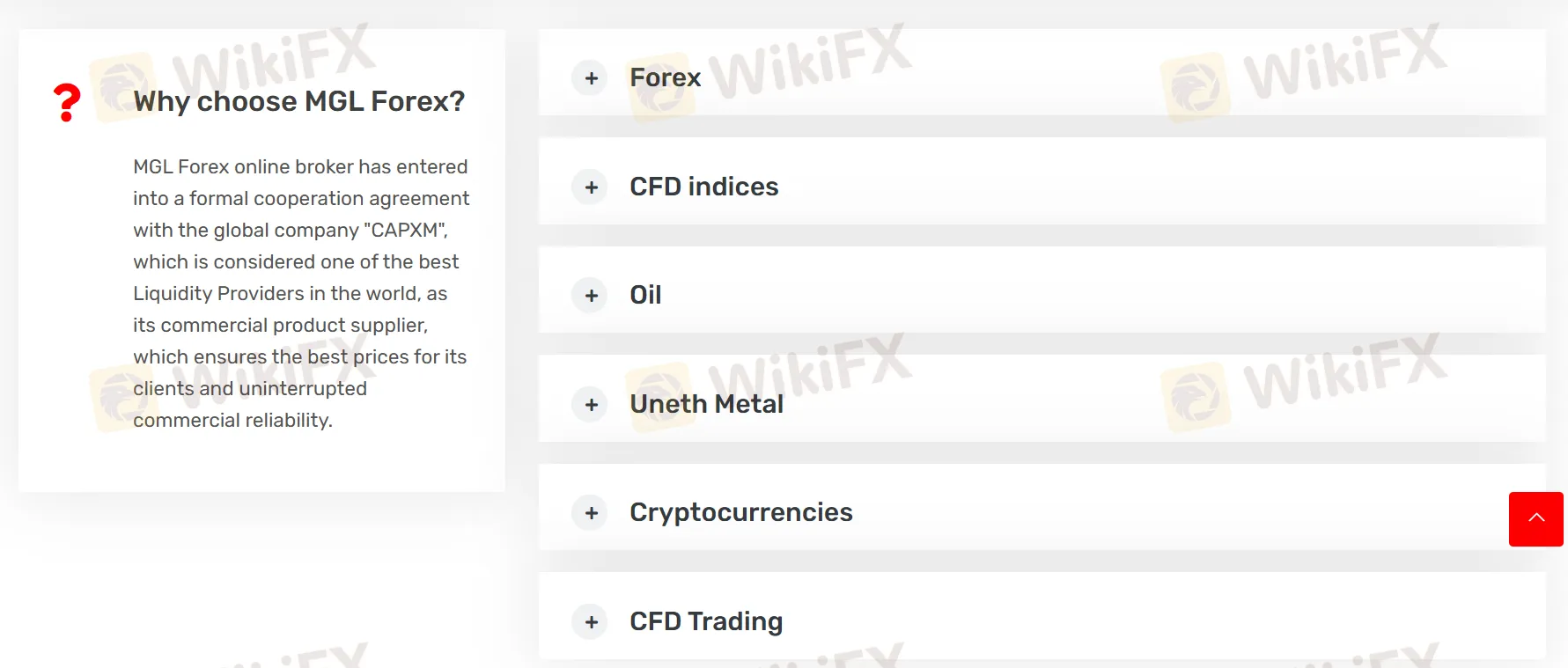 Ano ang Maaari Kong Kalakalan sa MGL Forex?