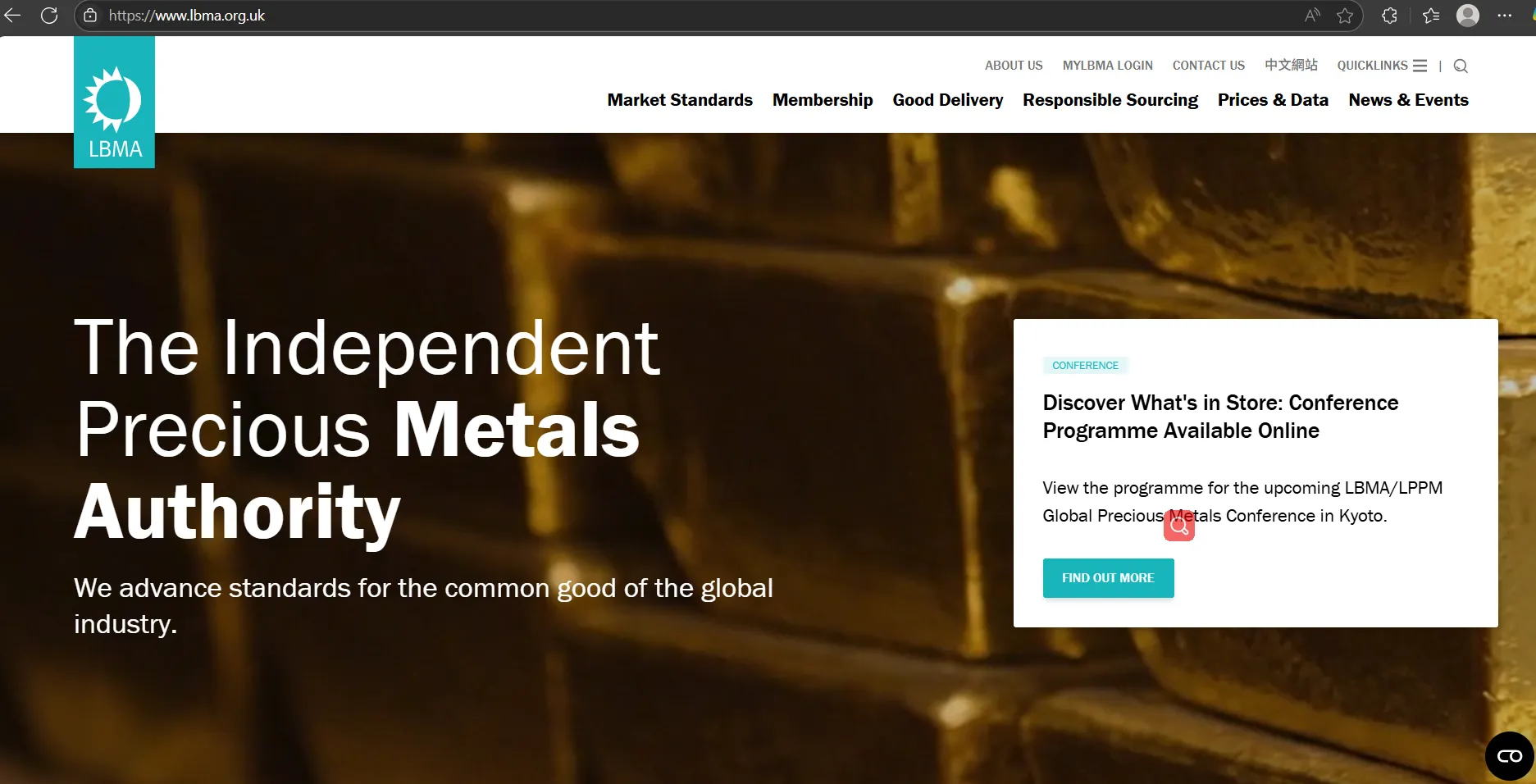 LBMA's homepage LBMA's homepage