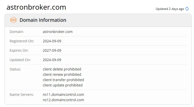 Impormasyon ng Domain Impormasyon ng Domain