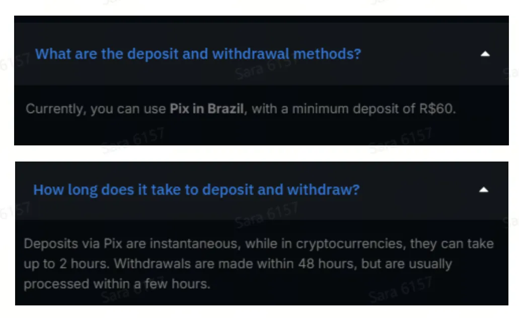 Deposit and Withdrawal Deposit and Withdrawal