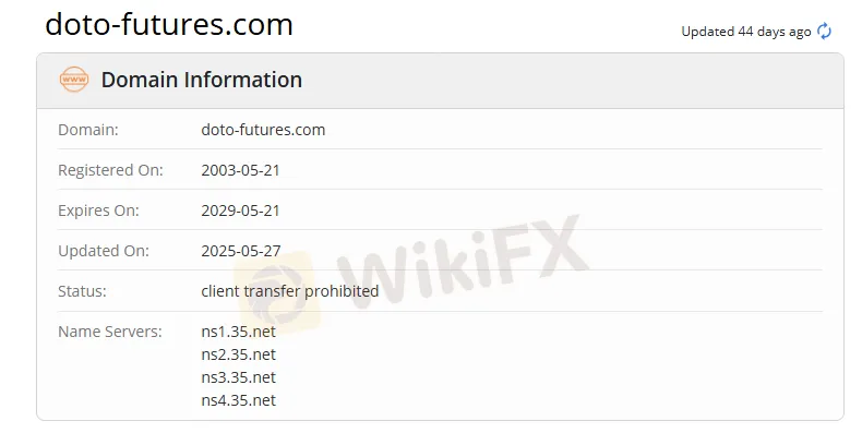 Impormasyon ng Domain