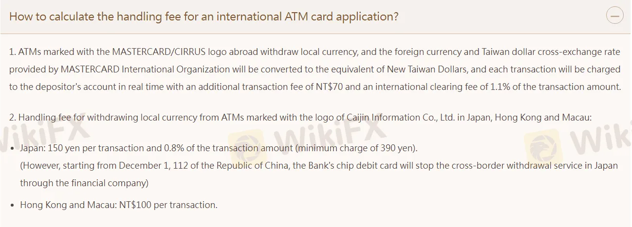 Handling fees Handling fees