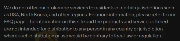 Regional restrictions