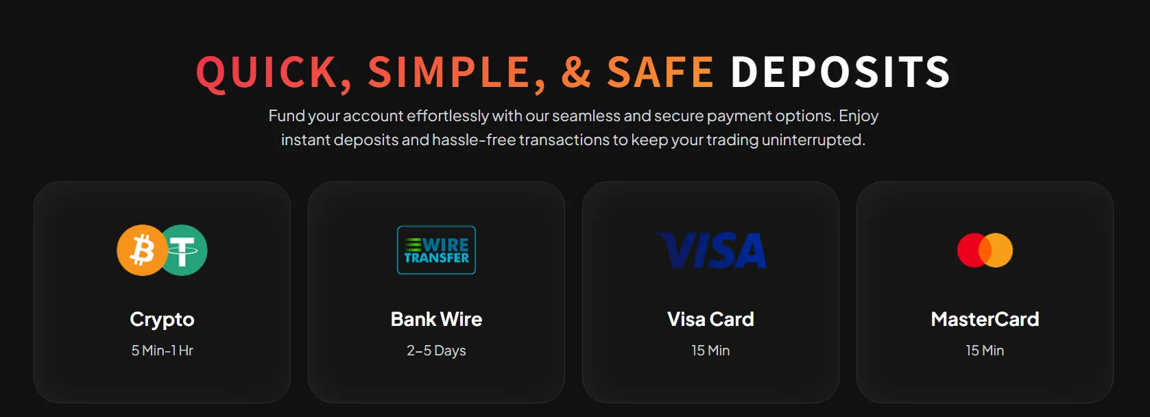Payment methods Payment methods