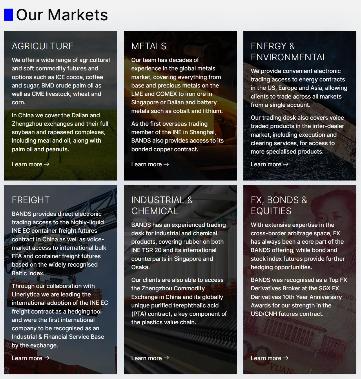 Markets