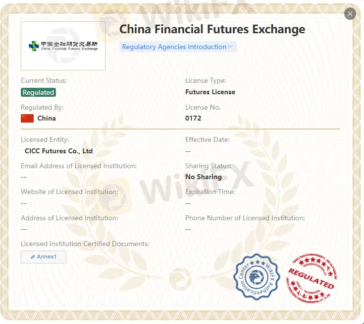 受CFFEX监管