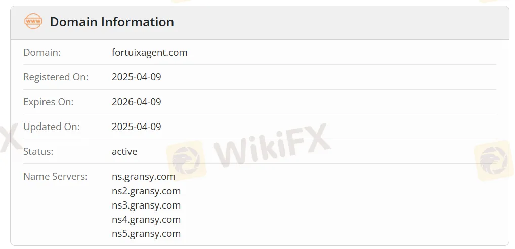 Informations sur le domaine Informations sur le domaine