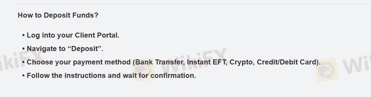 Deposit and Withdrawal