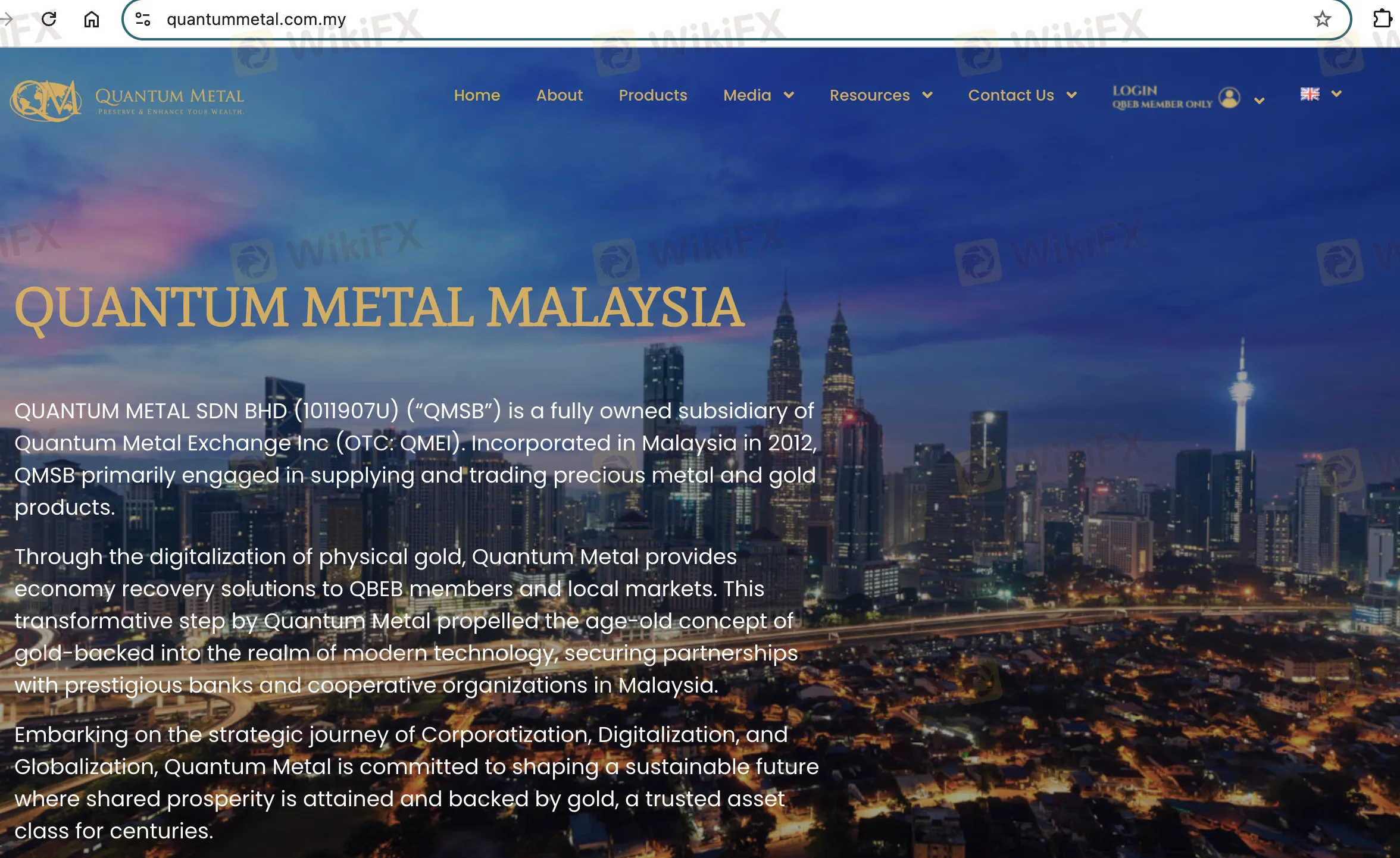 QUANTUM METAL Impormasyon