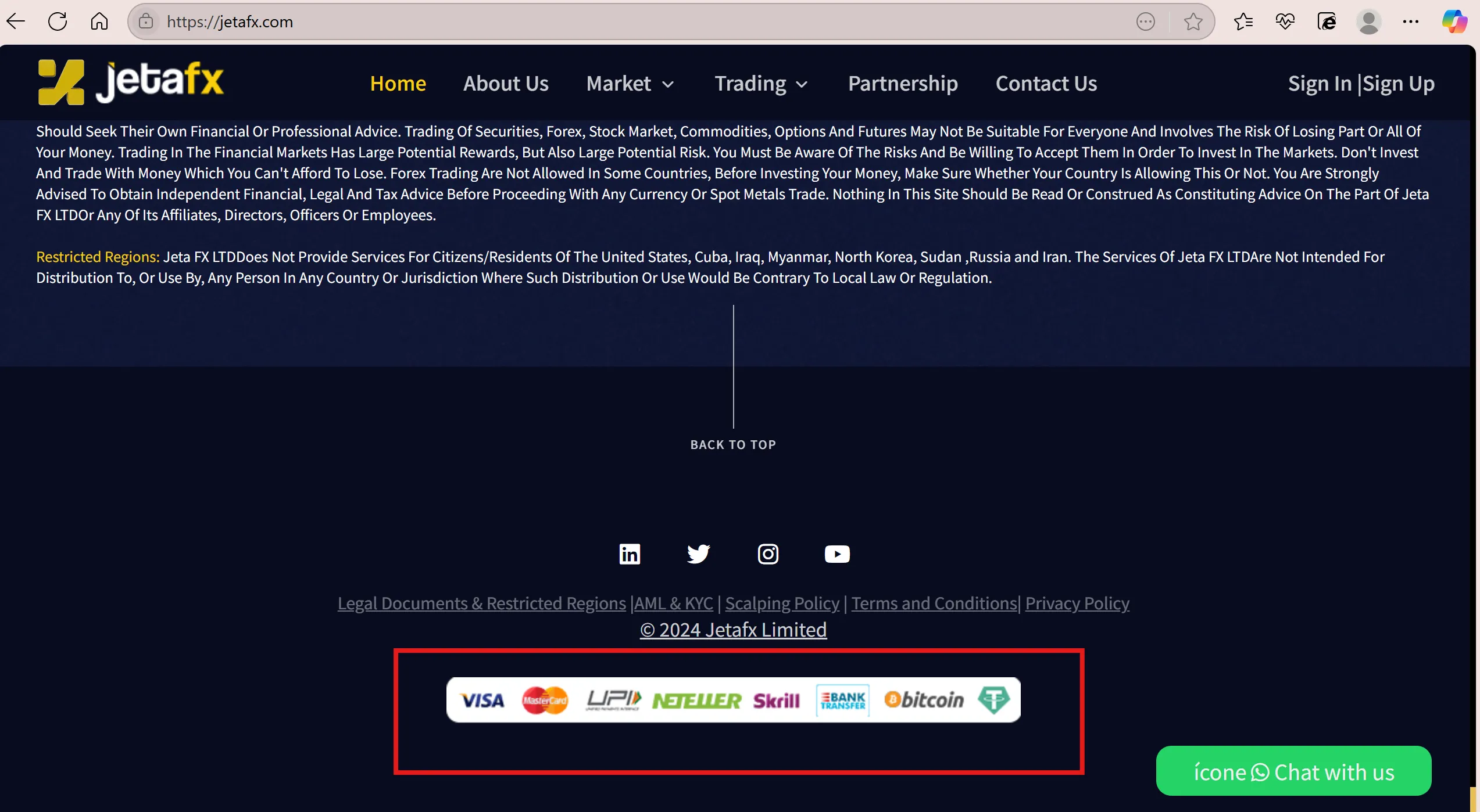 Deposit and Withdrawal Deposit and Withdrawal