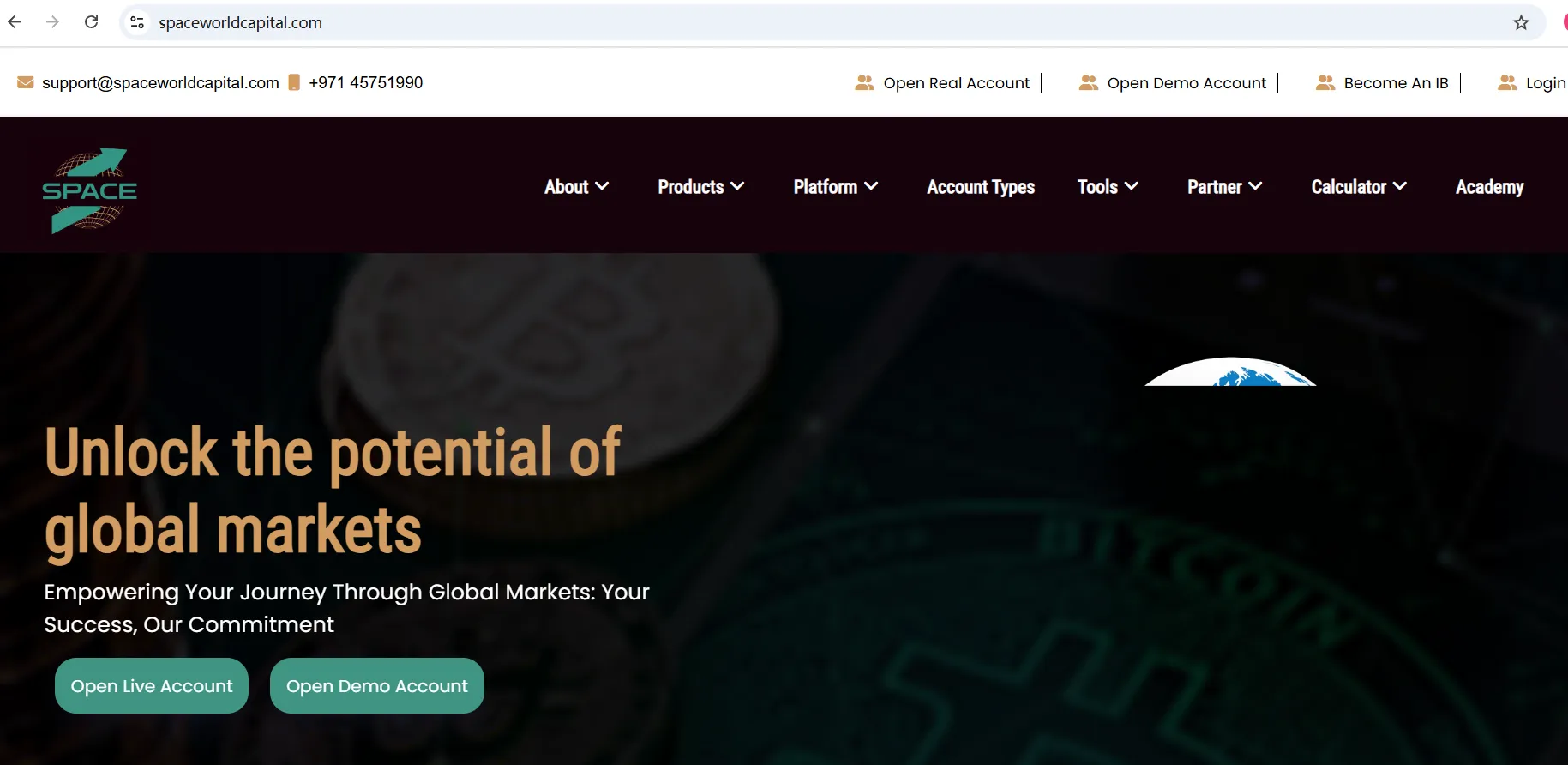 Informações sobre Space World Capital Informações sobre Space World Capital