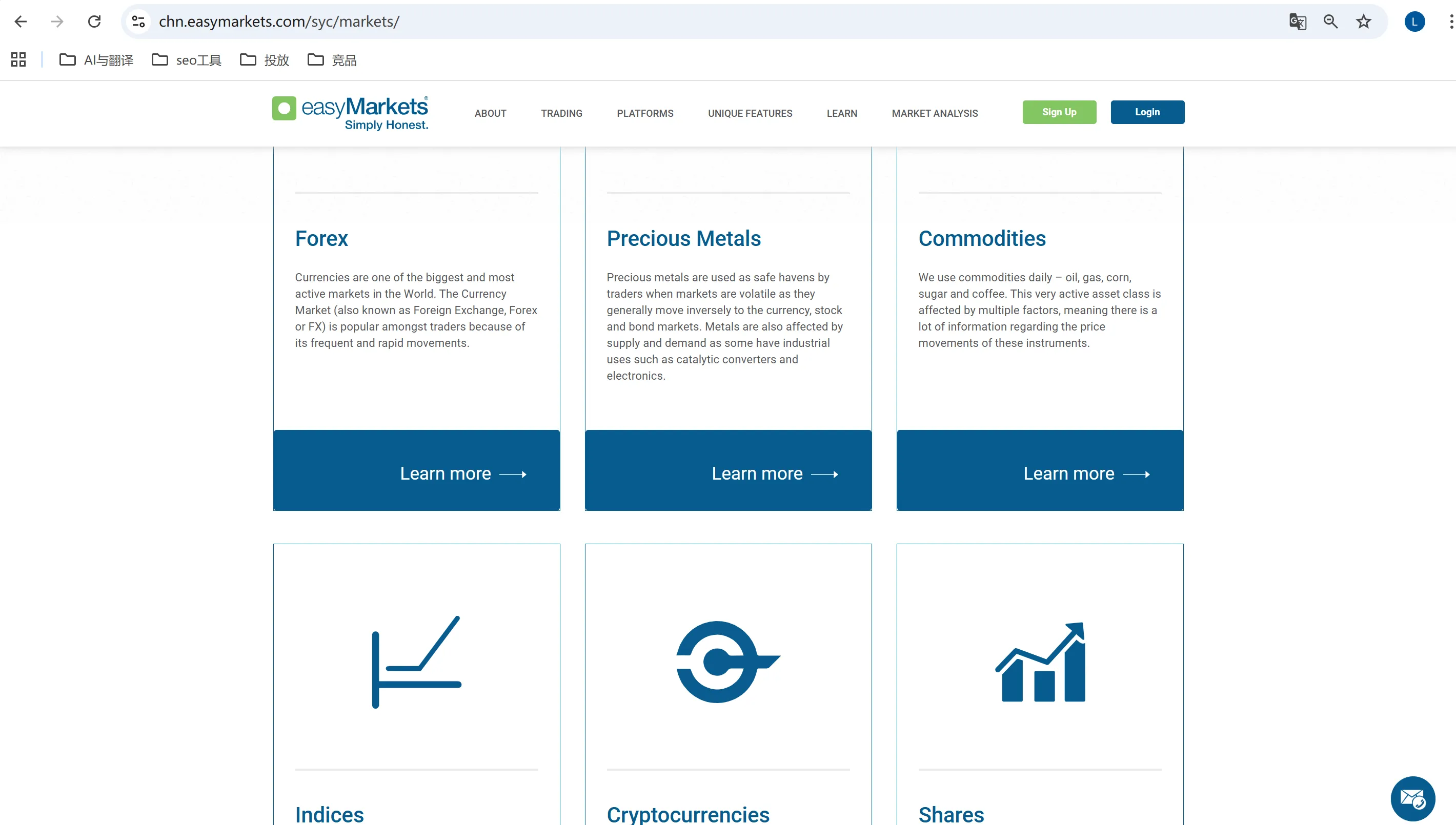easyMarkets market information easyMarkets market information