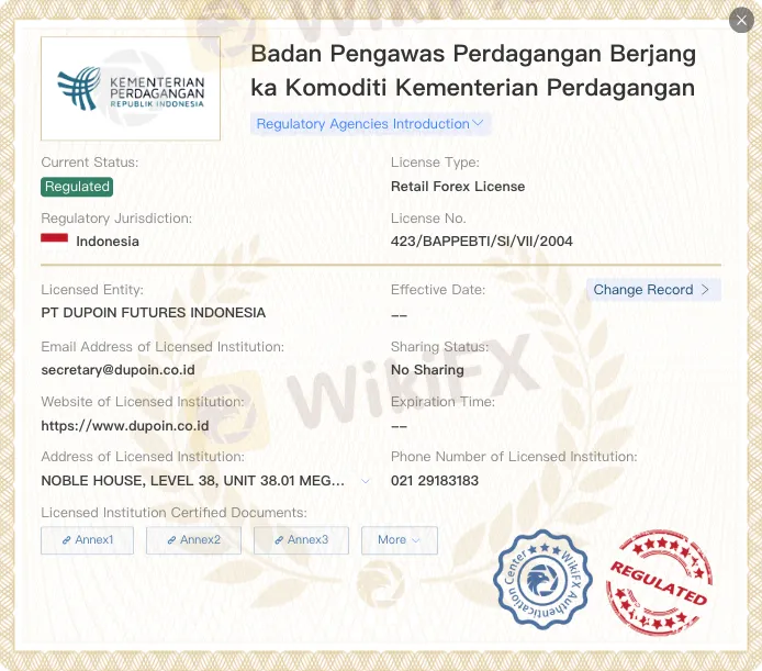 Apakah Dupoin Legal?