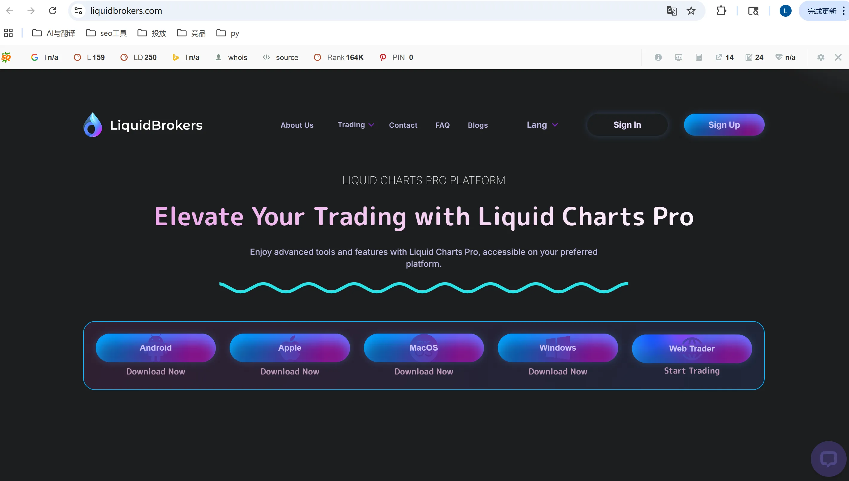 Liquid Charts/Liquid Charts Pro platform Liquid Charts/Liquid Charts Pro platform