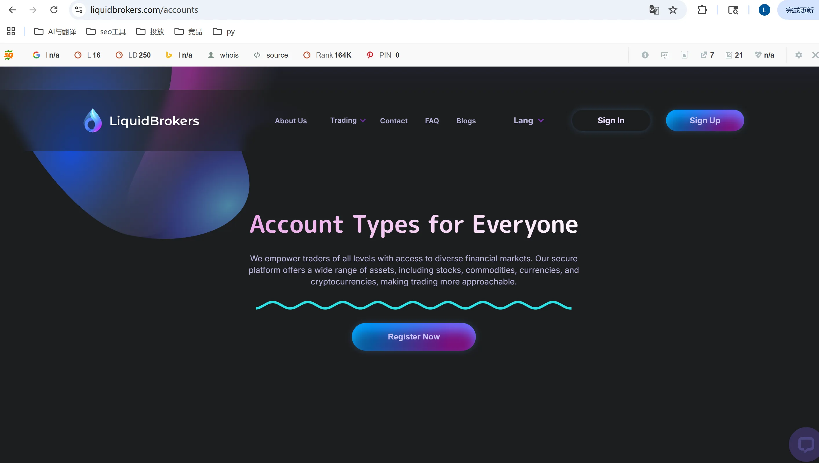 LiquidBrokers markets LiquidBrokers markets