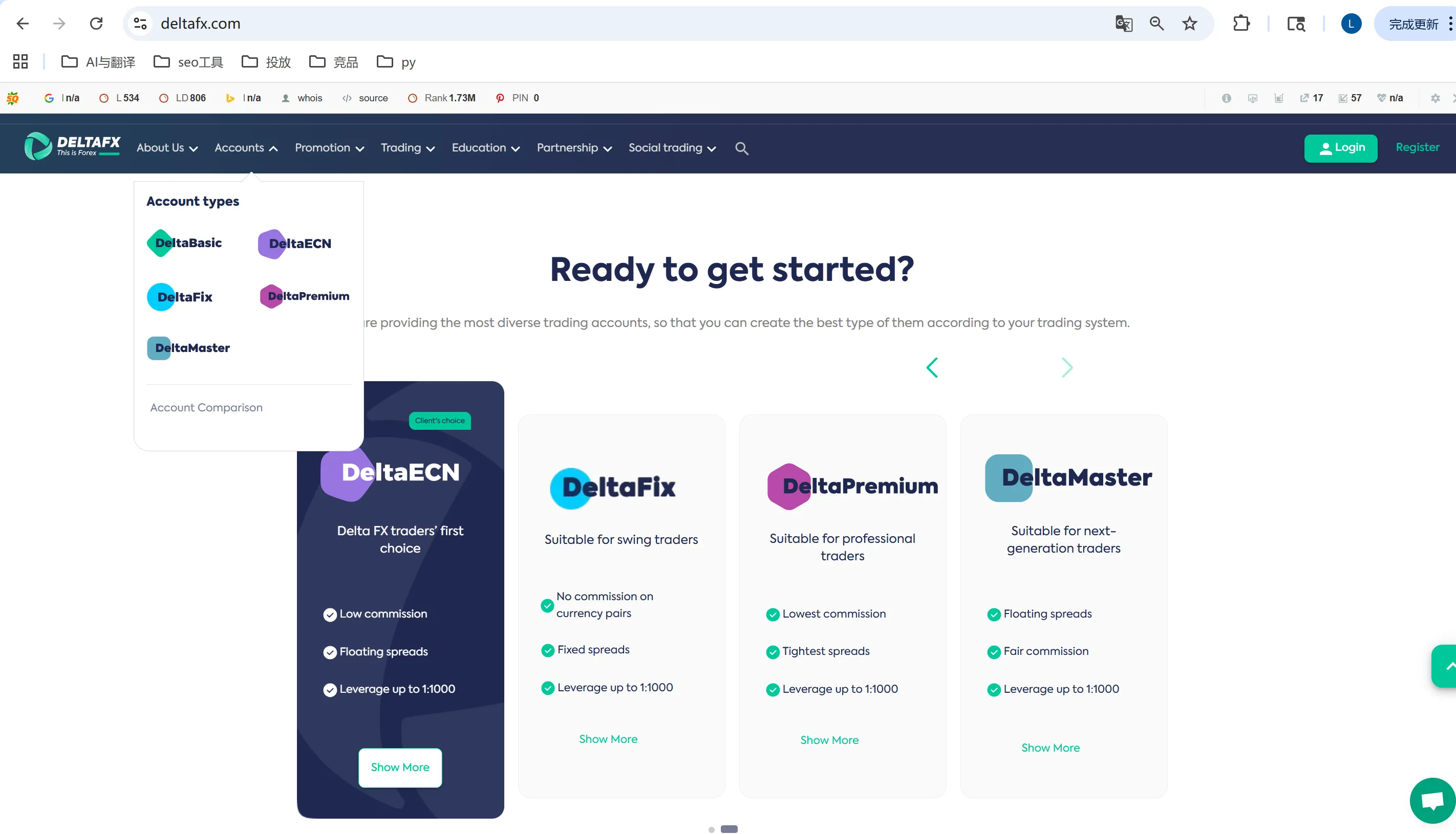 DeltaFX account DeltaFX account
