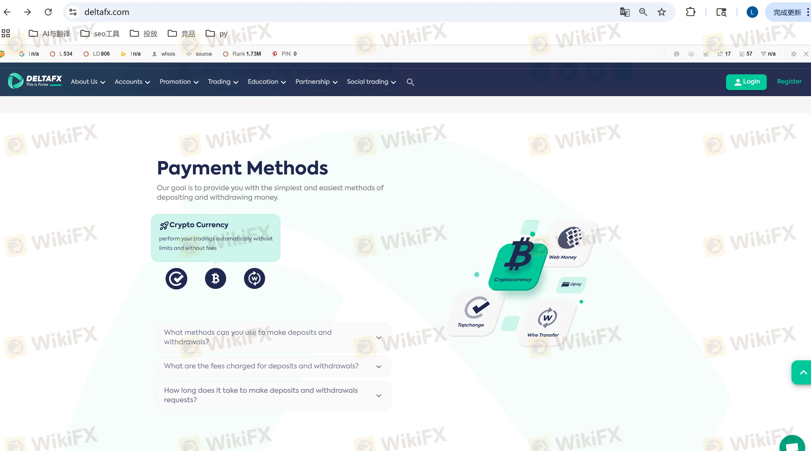 DeltaFX deposit DeltaFX deposit