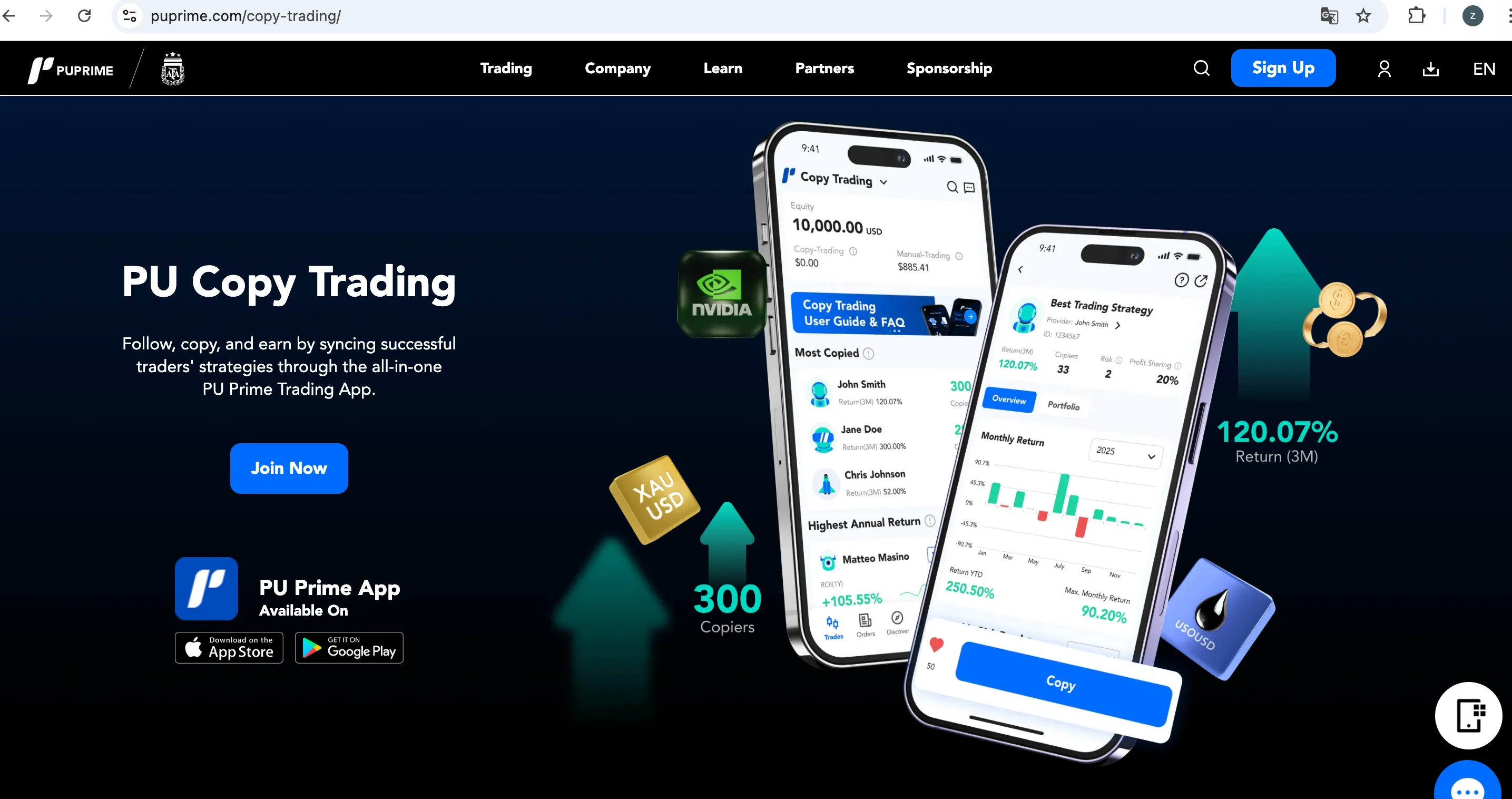 PU Prime Copy Trading