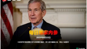 CWG資訊：投資者等待鮑威爾在傑克森霍爾的講話，美元週四繼續走强，黃金小幅整理