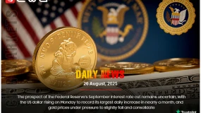 Fed’s rate cut uncertain; USD rose, gold fell.