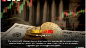 Fed Chair announcement in autumn; USD fluctuates, gold nears $3400.