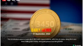US inflation data met expectations, USD fluctuated, and gold hit $3450.
