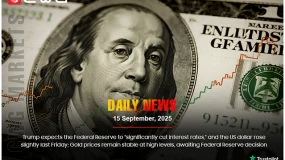Trump expects Fed cuts; USD up, gold steady.