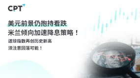 今日聚焦｜美元前景仍抱持看跌，米兰倾向加速降息策略！道琼指数再创历史新高，须注意回落可能！
