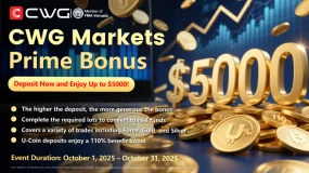 CWG Markets Prime Bonus Campaign: Get Up to $5000 in Bonuses!