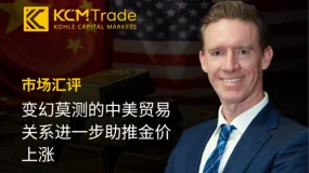 KCM Trade首席市场分析师Tim Waterer汇评：变幻莫测的中美贸易关系进一步助推金价上涨 