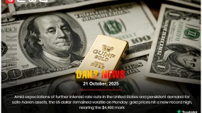 US dollar volatile amid rate cut expectations, gold nears $4,400.