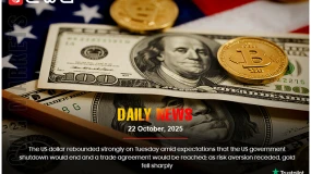 The US dollar rose on Tuesday, while gold fell as risk aversion eased.