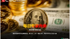 CWG资讯:国际贸易局势担忧情绪降温,美元周三上涨;黄金大跌,考验4000关口支持力度
