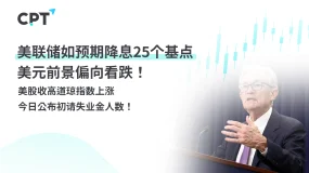 今日聚焦|美联储如预期降息25个基点,美元前景偏向看跌!美股收高道琼指数上涨,今日公布初请失业金人数!